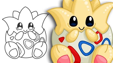 How To Draw Togepi Drawing Pokemon Step By Step Drawing Youtube