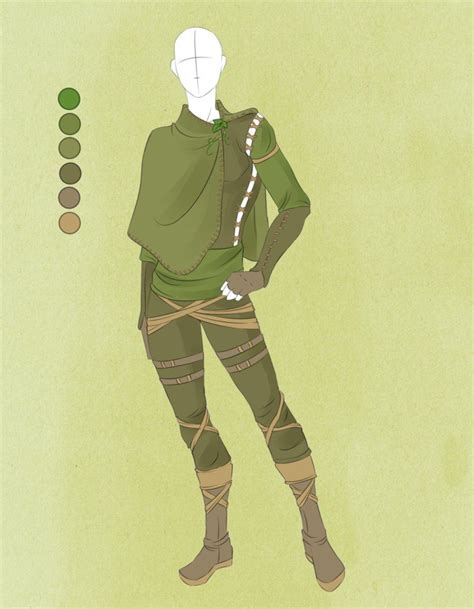 Commission Outfit July 18 By Violetky On Deviantart Elf Clothes