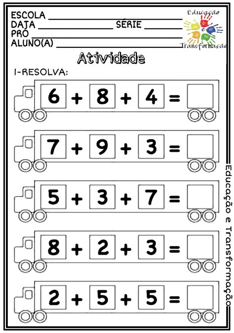 Prova De Matematica 2 Ano Adição E Subtração