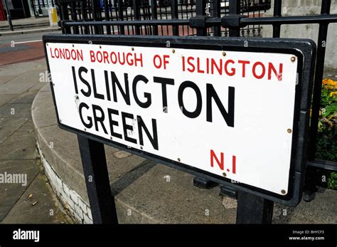 London Borough Of Islington Sign Hi Res Stock Photography And Images