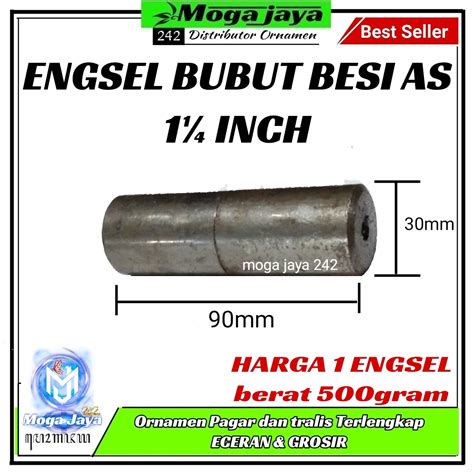 Engsel Bubut Besi As 1 14 Inch Engsel Pintu Besi Lazada Indonesia