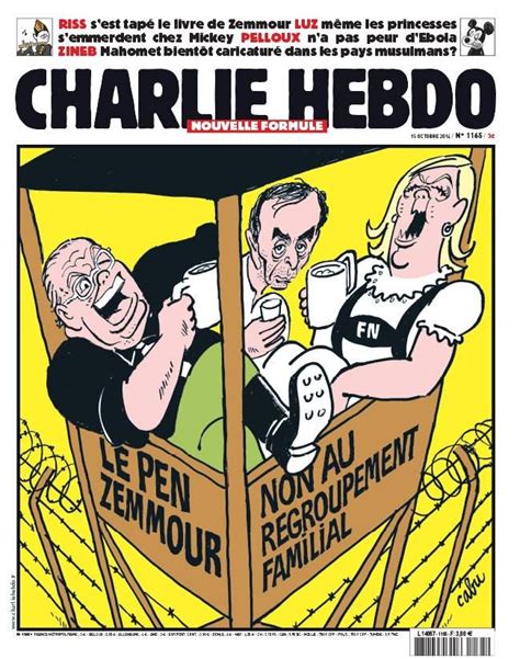 Charlie Hebdo 1165 15 Octobre 2014 Couverture Cabu Charlie Hebdo Caricature Dessin