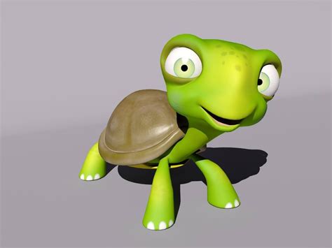 Cartoon Turtle Free 3d Model In Cartoon 3dexport