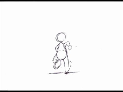 Running Animation Back View Hand Drawn Animation Reference