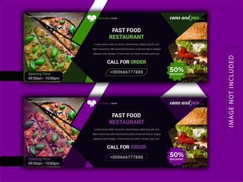 Food Banner Design Template Serat