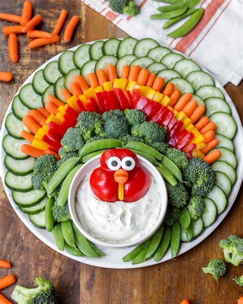 The Most Festive Turkey Veggie Tray You Will Ever Make Perfect For