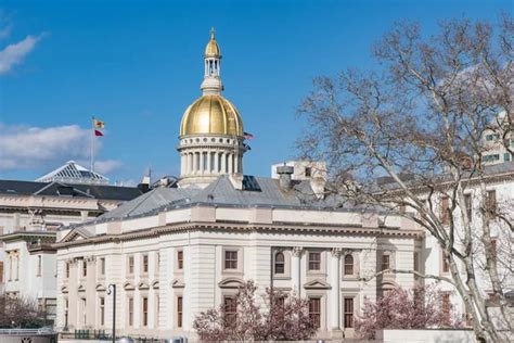 New Jersey State Capitol Building Trenton Stock Photo By