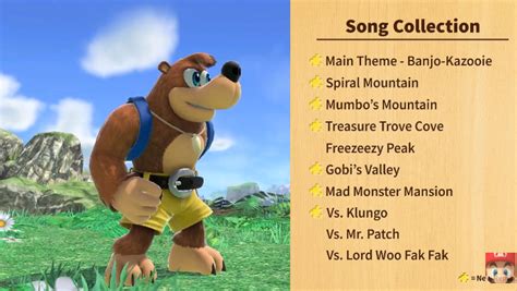Banjo Kazooie Music Tracks Revealed For Smash Bros Ultimate The