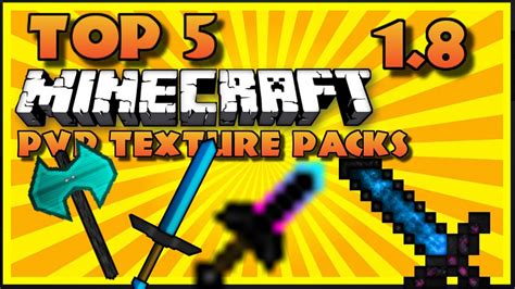 Minecraft Top 5 Minecraft Pvp Texture Packs 1718 Youtube