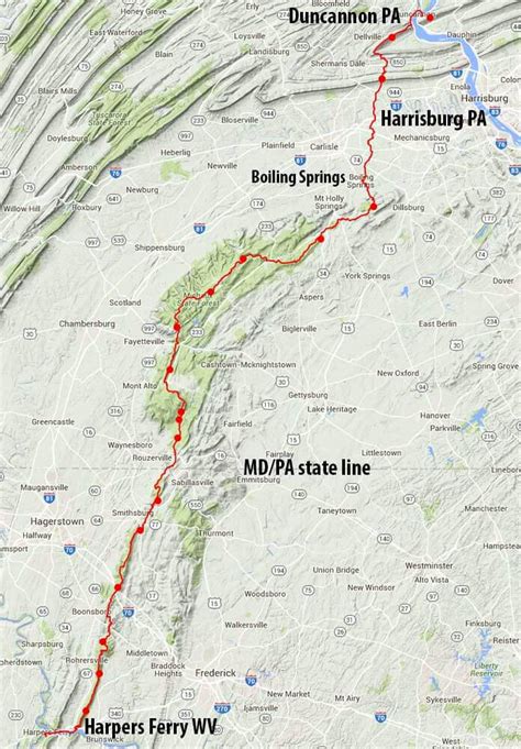 Appalachian Trail Map