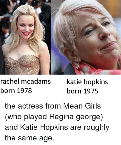Age groupers and college swimmers getting the ot experience and getting second swims, elites having a smaller meet where they can operate and focus a bit more. Rachel McAdams Born 1978 Katie Hopkins Born 1975 the ...