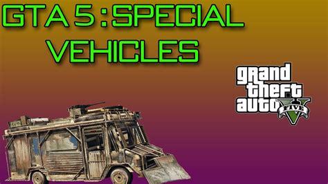 Gta 5 Special Vehicles Part 1 Gta5 Youtube