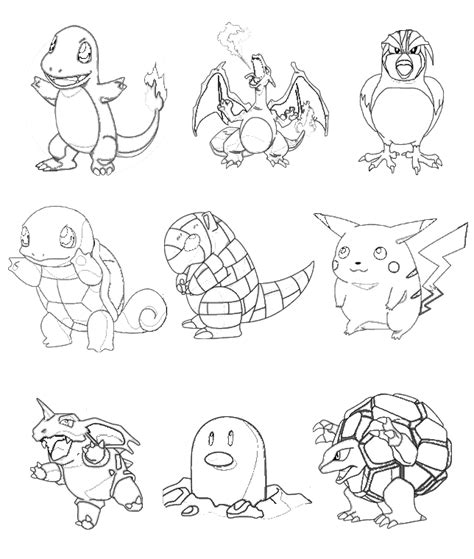 Coloriages Des Personnage De Pokemon Tous Les Pokemon Colorier Gratis