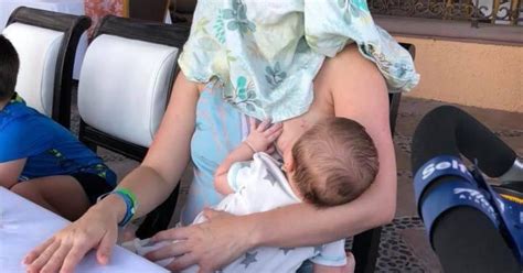 woman told to cover up while breastfeeding responds and the photo has gone viral cbs news