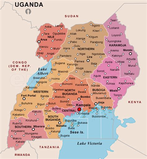 Map of uganda is a fully layered, editable vector map file. Coverage: How inclusive is Uganda's Social Security System? - Eagle Online