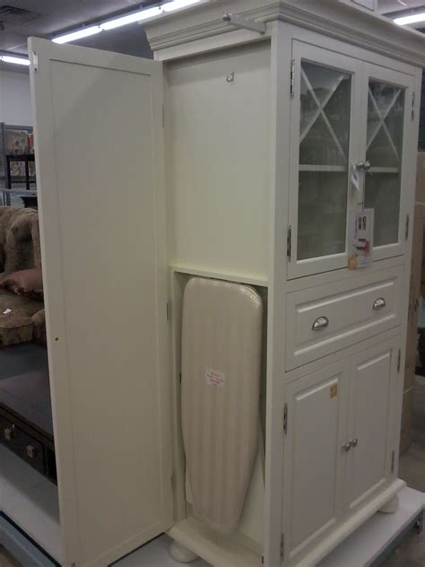 Fold out ironing board cabinet. Other side: Hidden ironing board! | Ironing board cabinet ...