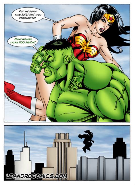 Leandro Comics Wonder Woman Versus The Incredibly Horny