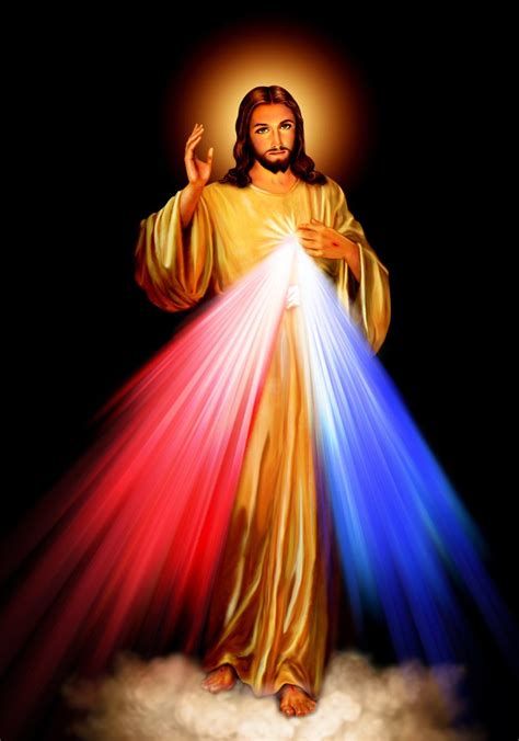 Divine Mercy Jesus Print Poster A4 A3 Jesus Picture Catholic Etsy