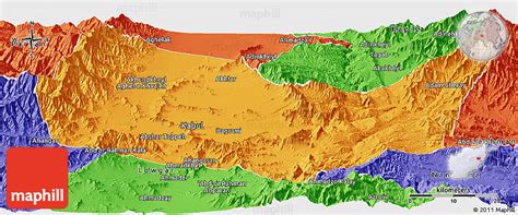 Kabul map is the ultimate map detector. Political Panoramic Map of Kabul
