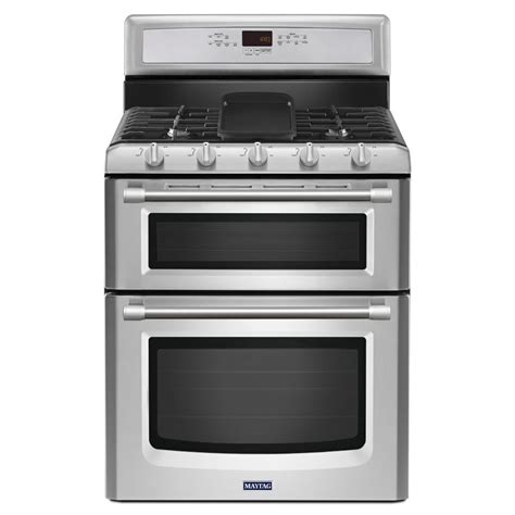 Shop Maytag Gemini 30 In 5 Burner 39 Cu Ft21 Cu Ft Self Cleaning