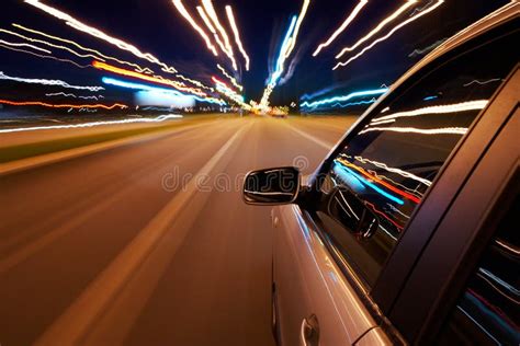 Car Driving Fast Stock Photo Image Of Lanes Highway 11614694