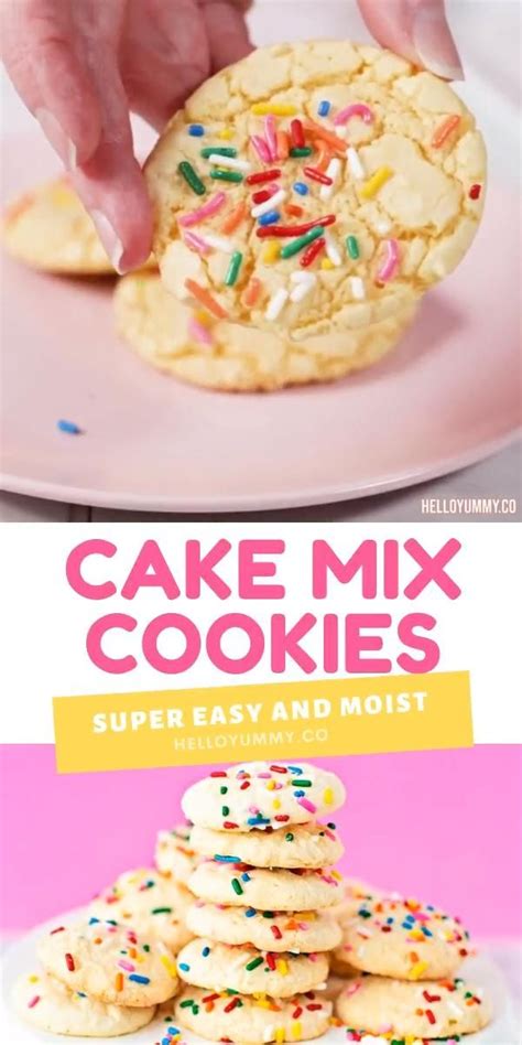 Funfetti Cake Mix Cookies Try This Fun Recipe Using Cake Mix Video