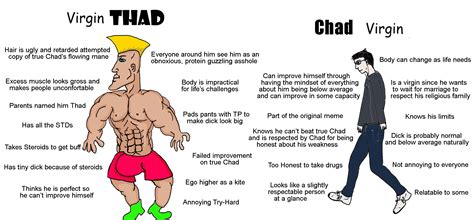 Virgin Thad Vs Chad Virgin Rvirginvschad