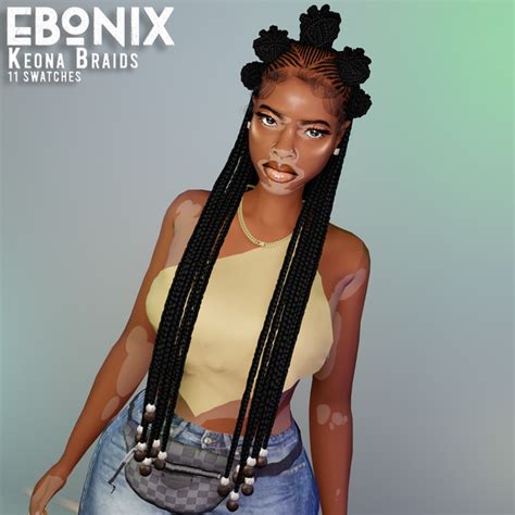 Ebonix Creating The Sims 4 Custom Content Patreon Sims 4 Afro
