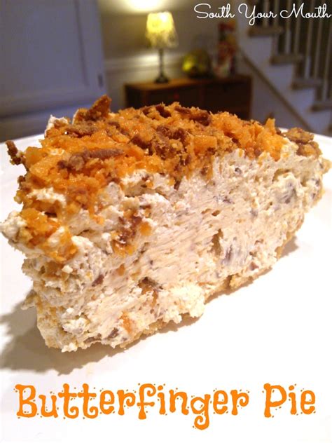 Combine the oreo crumbs and melted butter; Butterfinger Pie | South Your Mouth | Bloglovin'