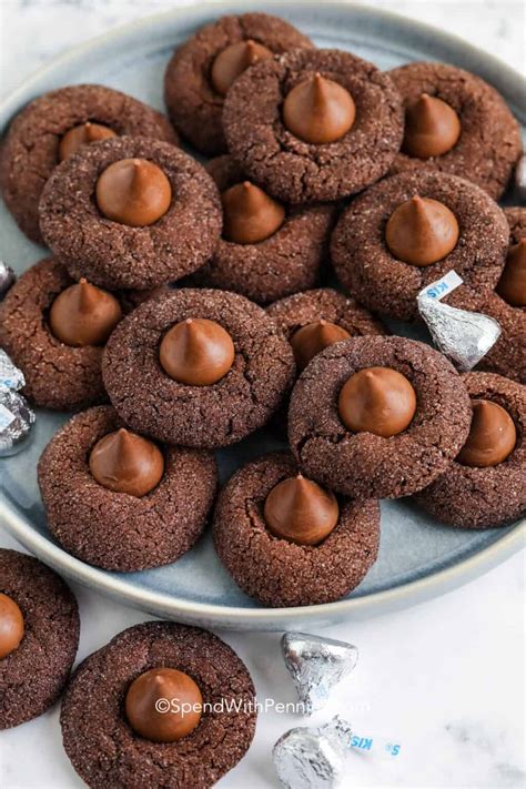 Hershey Kiss Cookies Chocolate Sugar Cookies Spend With Pennies