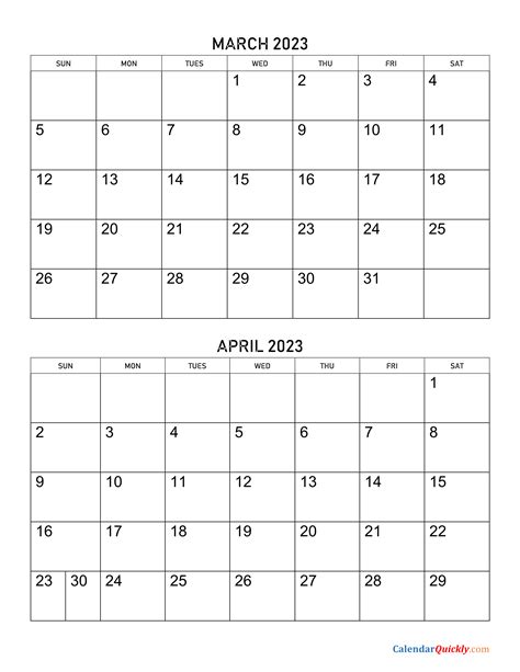 Calendar April 2022 To March 2023 Calendar Printable Free Calendar