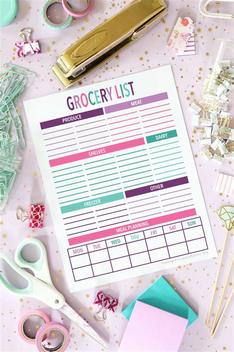 Free Printable Grocery List To Save You Time And Money