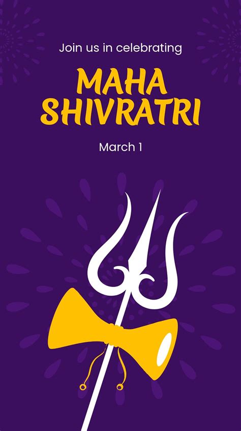 Free Maha Shivratri Event Instagram Story Edit Online And Download