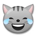 Loudly crying face emoji is a smiley with closed (tightly or not) eyes and streams of tears, running out of them. 😹 Laughing Cat Emoji Meaning with Pictures: from A to Z