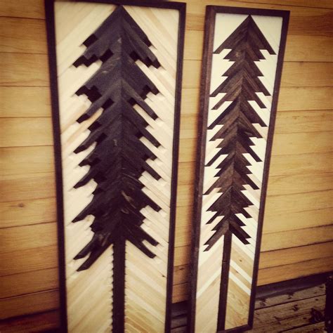 Rustic Wooden Tree Wall Art Panels Hand Crafted By Farmhouser Tree
