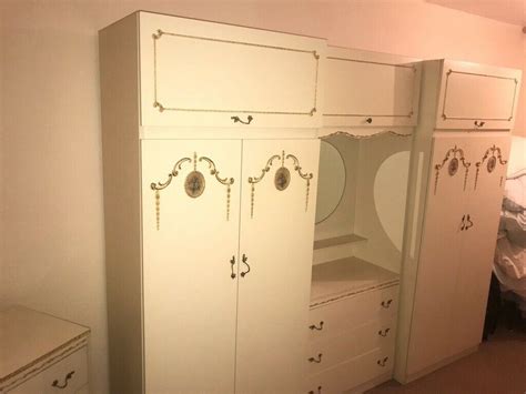 You'll receive email and feed alerts when new items arrive. Ornate vintage cream french style bedroom wardrobe ...