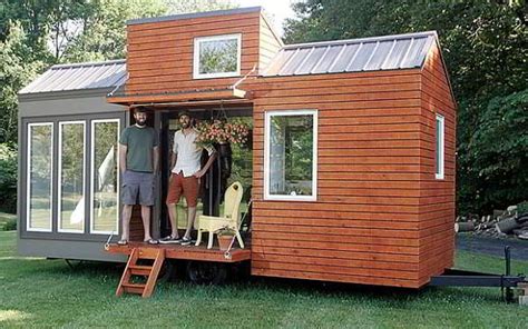 foto rumah semi permanen kayu minimalis gambar desain