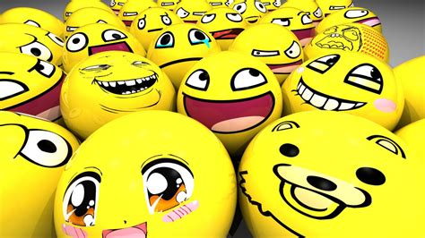 Emotion Fun Emoji Yellow Balls Hd Emoji Wallpapers Hd Wallpapers Id