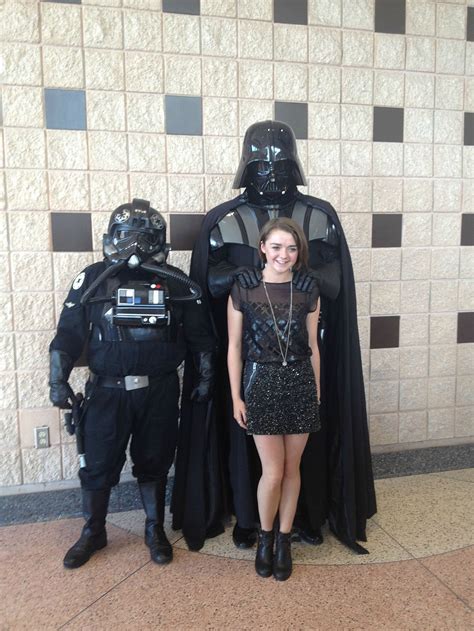 Maisie Posing With Darth Vader Maisiewilliams