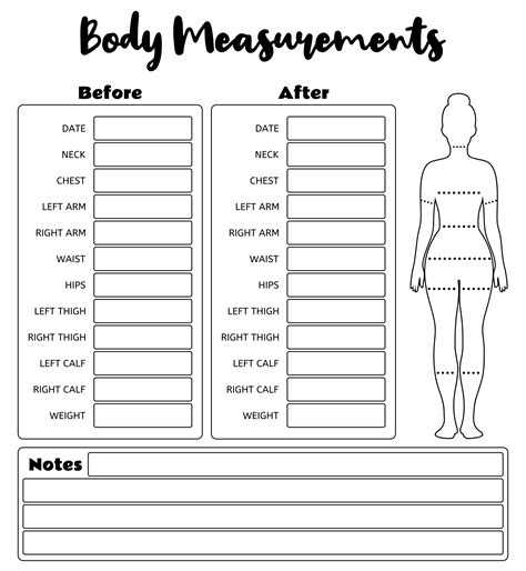 10 Best Printable Measurement Chart Weight Loss PDF For Free At Printablee