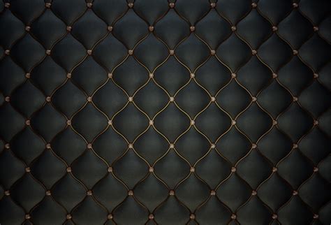 Laeacco Black Leather Headboard Bed Diamond Pattern Photography