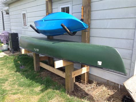Diy Canoe And Kayak Rack Kayak Storage Rack Kayak Storage Garage
