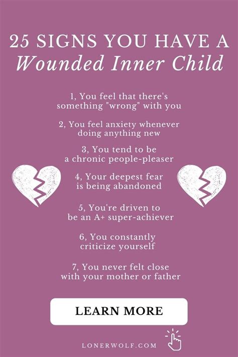 25 Signs You Have A Wounded Inner Child And How To Heal ⋆ Lonerwolf