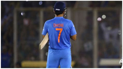 Ms Dhoni Wears Number 7 Jersey Based On His Birth Date Seven July Why