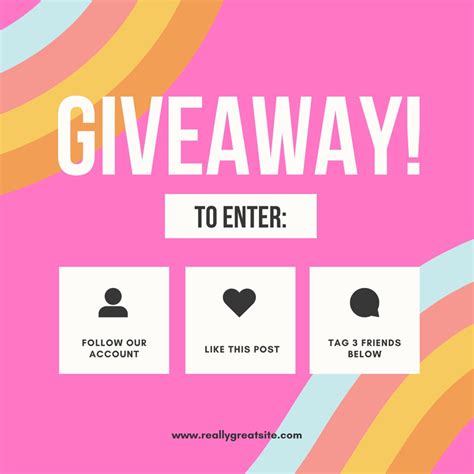 Free And Customizable Giveaway Templates