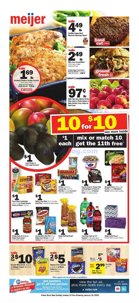 Meijer Weekly Ad January 13 – 19, 2019. View the Latest Flyer and