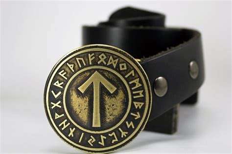 Design Your Own Viking Rune Belt Buckle Solid Metal Copper Etsy