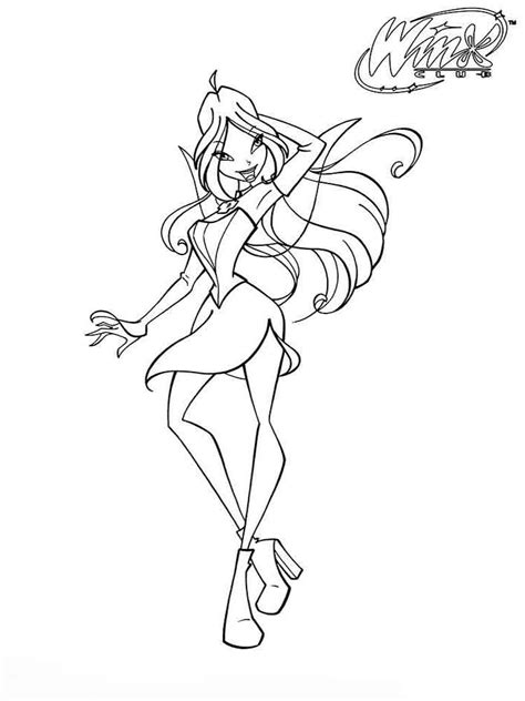 Shy floras best friends are plants and flowers. Flora Winx coloring pages. Download and print Flora Winx ...