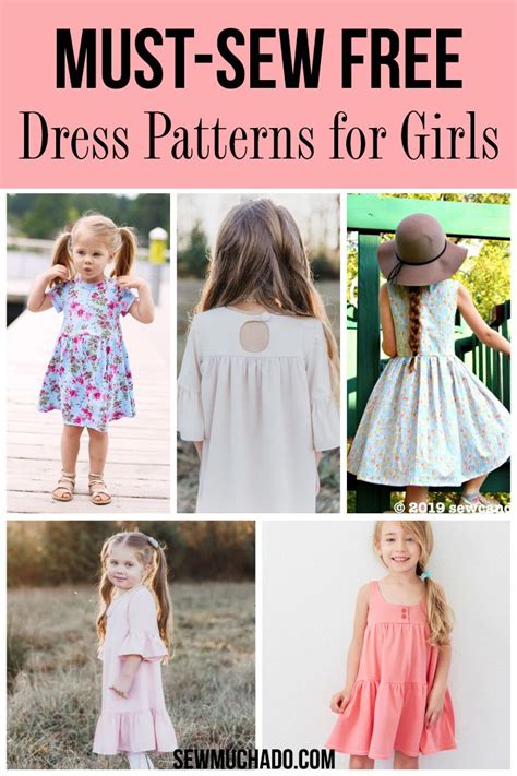 Free Must Sew Dress Patterns For Girls Sew Much Ado Girls Dress