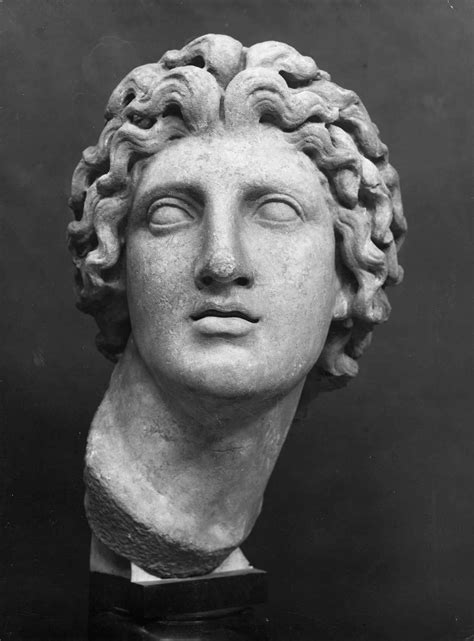 Alexander The Great Greek Marble Bust Of Alexander The Great King Of